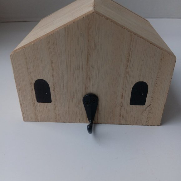 Wood Stocking Holder Rustic Distressed Style Natural - Picture 2 of 6